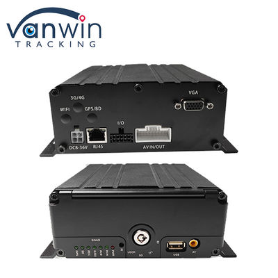4G 6 Kanal H. 265 Araç Güvenlik Kameraları için Mobil DVR