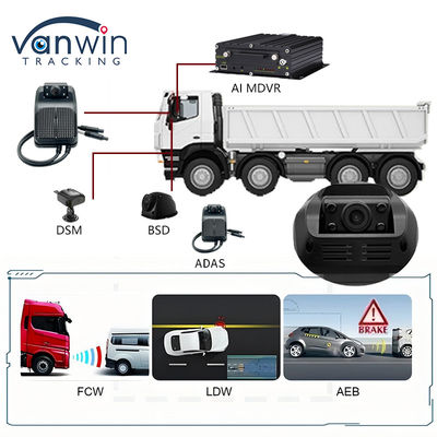 MINI 2CH 4CH 4G Çifte Lensli AI Dash Cam ve ADAS DMS 4G GPS