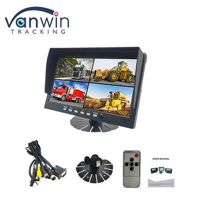 10.1 inç IPS Güvenlik TFT Araç Monitörü HD 1080P Çekirdek Otobüs Araç Kamera Ekranı