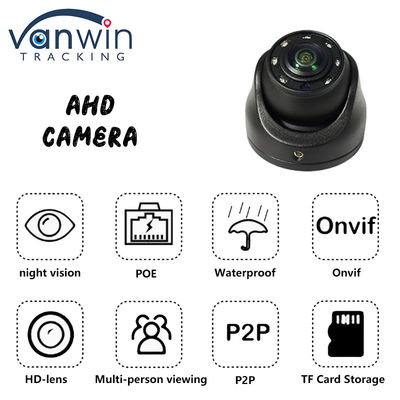 1080P AHD Gece Görüşü Araba Kubbe Kamerası Otobüs Yarım Rel Kamyon Güvenlik Monitörü Araba Kamerası