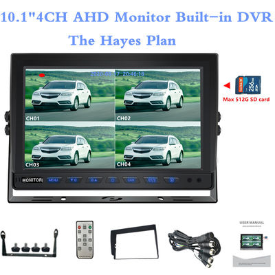 10.1 Inch AHD Quadripation Monitor Gemi İzleme Ekranı
