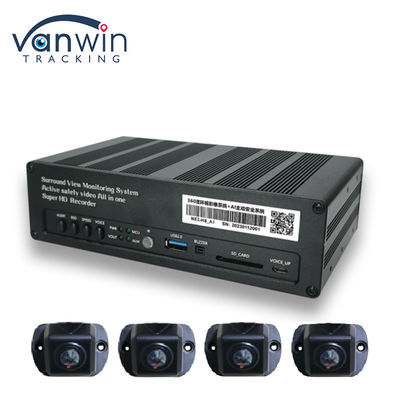 8 CH 4G 360 Panoramik Görünüm MDVR AI ADAS DSM ile BSD Panoramik Görünüm Araç Araç DVR Kamera Sistemi