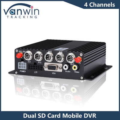 4CH HD Araba Kameraları Çift SD Kart Mobil DVR 4G GPS 1080P MDVR H.265 Video Kaydedici
