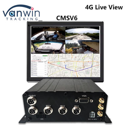 8CH AHD Çift SD Kart Mobil DVR Sistemi 4G WIFI GPS MDVR Canlı Görünüm İçin