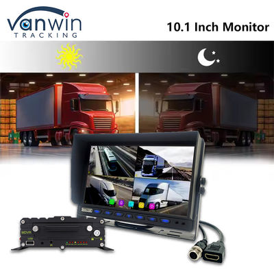 10.1 inç AHD Araç Ekranı 8CH MDVR Kamera 1080P Renkli TFT Araç İzleyici Sistemleri