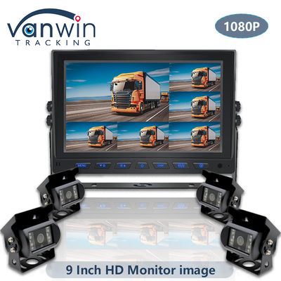 9 Inch AHD 1080P MDVR Monitor 8 Kanal Full HD Split Display Monitor Araç için