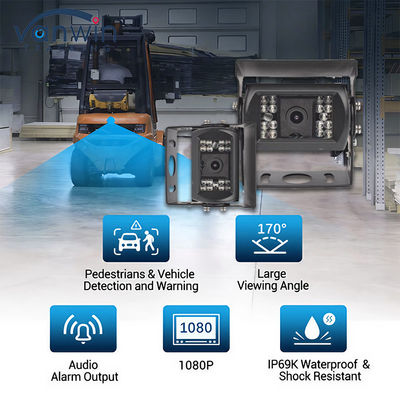 IP69 AHD 170° Geniş Açılı Araba Kamerası Mobil Video Çözümleri İçin Araç Güvenlik CCTV Kamerası