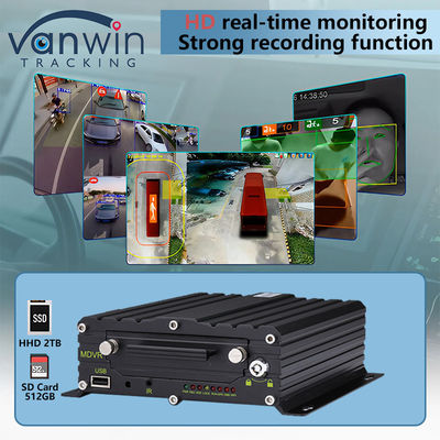 8CH AI BSD ADAS DMS MDVR Sistemi HD 1080P HDD Mobil DVR 4G GPS WIFI Fonksiyonu ile