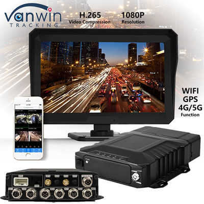 8CH 1080P AHD HDD Mobil DVR 4G GPS MDVR Kaydedici Kamyon Güvenlik Monitor Alarm Sistemi