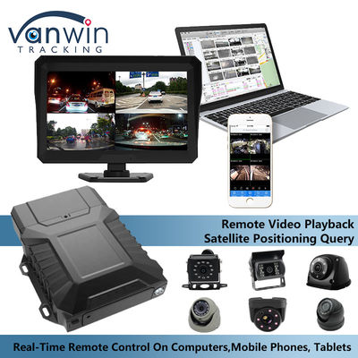 8CH 1080P AHD HDD Mobil DVR 4G GPS MDVR Kaydedici Kamyon Güvenlik Monitor Alarm Sistemi