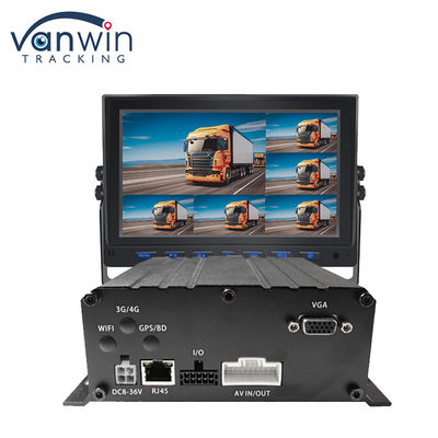H.265 8CH HDD 1080P Mobil DVR Sistemi 4G MDVR Kit GPS Wifi Fonksiyonu ile Filo Yönetimi