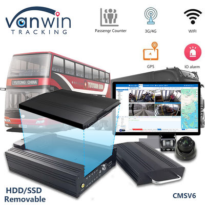 OEM 8CH HD 1080P HDD Mobil DVR 4G GPS WIFI MDVR ile Filo Yönetim Sistemi