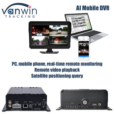 4CH 1080P AI Fonksiyon Mobil DVR ADAS DMS Kit DVR 4G GPS SD HDD MDVR Sistemleri Araç