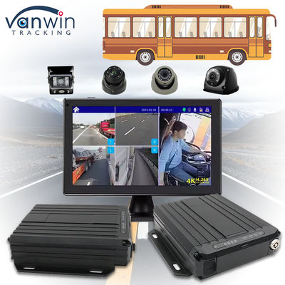 OEM ODM Gerçek Zamanlı 4CH GPS Mobil DVR 4G 1080P WiFi Çift SD Kartlı MDVR Otobüs için