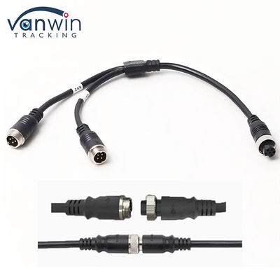 Araç Güvenlik Sistemi için 6 Pin Havacılık Kadın İkili 4P Erkek Havacılık Adaptörü Kablosu