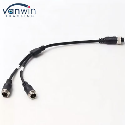 Araç Güvenlik Sistemi için 6 Pin Havacılık Kadın İkili 4P Erkek Havacılık Adaptörü Kablosu