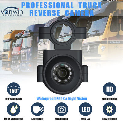 AHD 1080P IP69K Gece Görme Aracı ile Yan Görünüm Kamerası Otobüs Kamyonu için CCTV Kamera