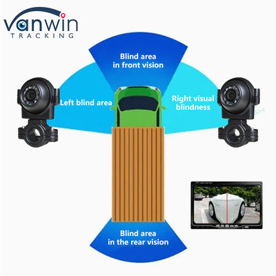 AHD 1080P IP69K Gece Görme Aracı ile Yan Görünüm Kamerası Otobüs Kamyonu için CCTV Kamera