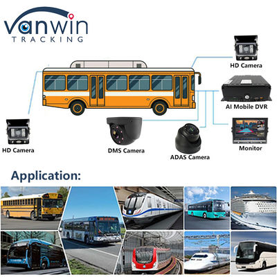 Full HD 1080P 8CH Mobil DVR H.265 CMSV6 Otobüs Sürücüsü 4G Wifi MDVR Araba Kamera Otobüs Kamyon