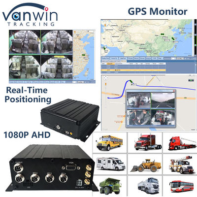 H.265 4CH Full HD Mobil DVR Canlı Akış Blackbox Kaydedici 4G Wifi GPS Araç CCTV
