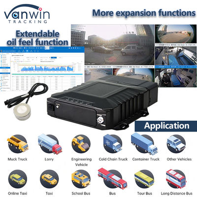 Gerçek zamanlı izleme için 8CH Video İzleme HDD Mobil DVR 4G GPS WIFI MDVR ile