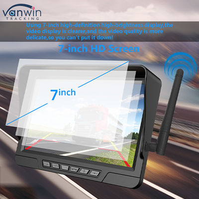 7 Inch Kablosuz Araba İzleyici IP68 CCTV Güvenlik Kablosuz Kamera ile Güneş Kamerası Kit