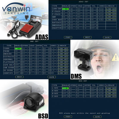 8CH AI Mobil DVR ADAS DMS BSD Fonksiyonu ile MDVR Gelişmiş Araç Güvenlik Çözümü