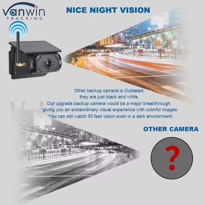 10.1 inçlik araba monitörü Güneş enerjisi Kablosuz gözetleme CCTV sistemi Kamera güvenlik