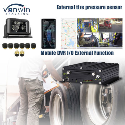 4G GPS Mobil DVR Desteği 4 / 8 / 10 Lastik Basıncı Gerçek Zamanlı İzleme Akıllı Sistem