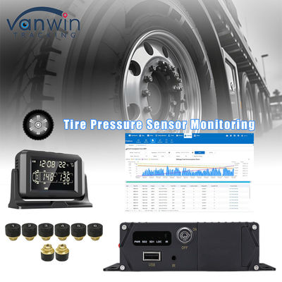 4CH GPS 4G Gerçek Zamanlı İzleme Mobil DVR Dış Lastik Basıncı Alarm Monitor Sistemi
