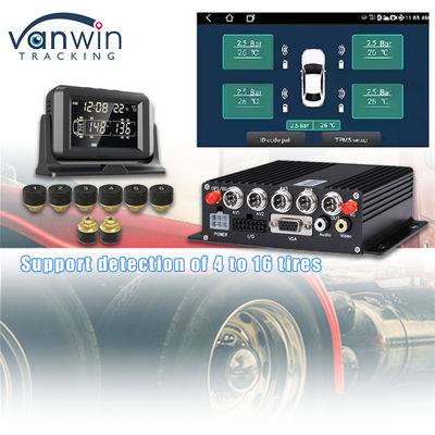 4CH GPS 4G Gerçek Zamanlı İzleme Mobil DVR Dış Lastik Basıncı Alarm Monitor Sistemi