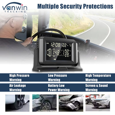 4CH GPS 4G Gerçek Zamanlı İzleme Mobil DVR Dış Lastik Basıncı Alarm Monitor Sistemi