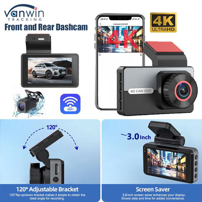 2K 1080P Dual Dash Cam WiFi APP Kontrol Gece Görme Park Monitörü Araç için G Sensörü
