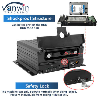 4 Kanal ADAS DSM Araç DVR 4G GPS AHD Kamera SD Kart Video Kaydedici Eğitim Araç Sürüşü Kamyon otobüsü için Mobil DVR