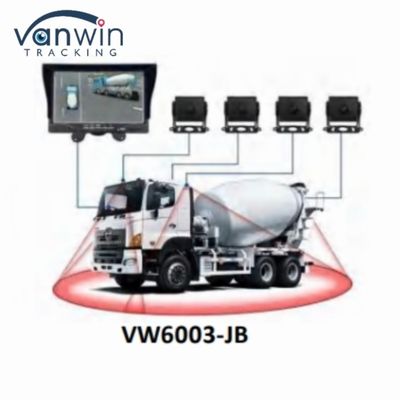3D 360 derece araba kamerası kayıt sistemi kamyon otobüs maç AHD 7 / 9 / 10.1 inç monitör