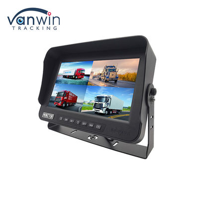 10.1 Inch AHD 1080P MDVR Monitor 4 Kanal Full HD Su geçirmez Araç için Bölünmüş Ekran Monitörü