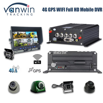 4CH 1080P HDD Mobil DVR 4G GPS Gerçek Zamanlı İzleme ve İzleme Veri Depolama Cihazı