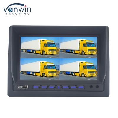 7 inçlik AHD Dört Kanallı Araç Monitörü Araç Ekranı İzleme Sistemi