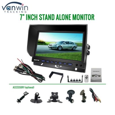 7 inçlik AHD Dört Kanallı Araç Monitörü Araç Ekranı İzleme Sistemi