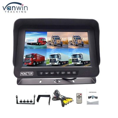 AHD 1080P MDVR Monitörü 10.1 Inç 6 Kanal Su geçirmez Bölünmüş Ekran Monitörü Araç için SD Kart