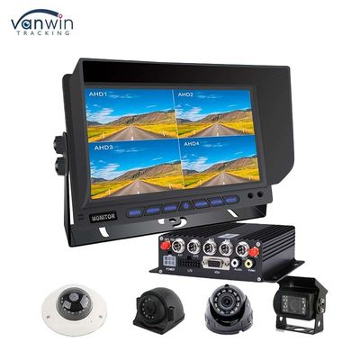 AHD/CVBS Çoklu Video Karışık Girdi 4 Kanal 7 Inch Split Display Araç Monitörü Araç için
