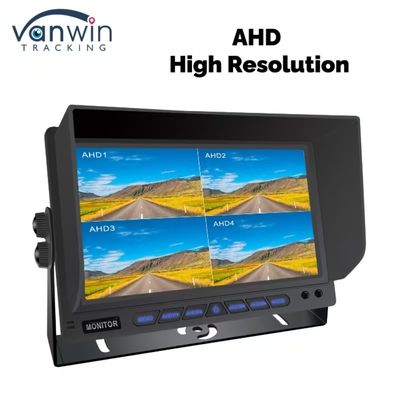 7 inçlik AHD Dört Kanallı Araç Monitörü Araç Ekranı İzleme Sistemi