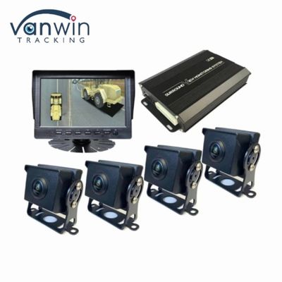 360 derece AHD DVR 7 / 9 / 10.1 inç Araba Kamera Kayıt Sistemi Kamyonlar Otobüsler
