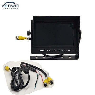 5 inç LCD Ekran TFT Araç Monitörü Metal Bağlantı + 4PIN CCD Renkli Arka Görünüm Geriye Bakış Kamerası 12-24v Karavan Van Rv için