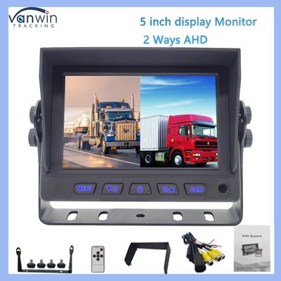 5 inç araba GPS monitörü HD AHD Dijital TFT LCD Küçük Otomatik İzleme Sistemi IPS Arka Görünüm Ekranı