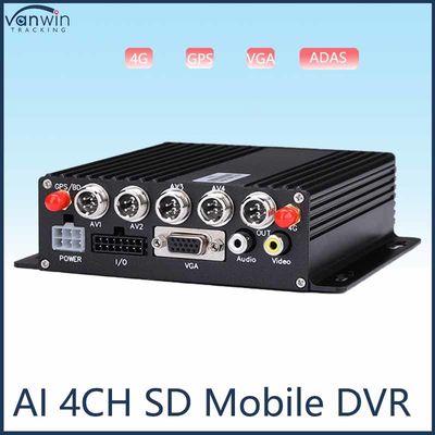 HD 1080P AI BSD ADAS DMS Kit Otobüsler Kamyonlar 4G WiFi 4 Kanal SD Mobil DVR Sistemleri Araç Araba Kara Kutu