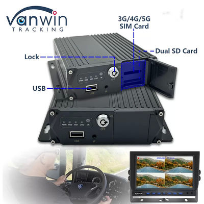 4G GPS MDVR 4 CH SD Kart Video Kaydedici Araç Güvenliği İzleme için Çift Kart Çift Bekleme