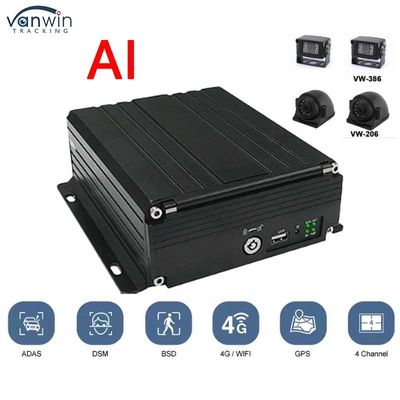 4CH HDD DVR 4G GPS ADAS DMS 1080P HD Destek OEM/ODM MDVR Video Sistemi Araç Kamyon Otobüs MDVR Araç Kara Kutusu
