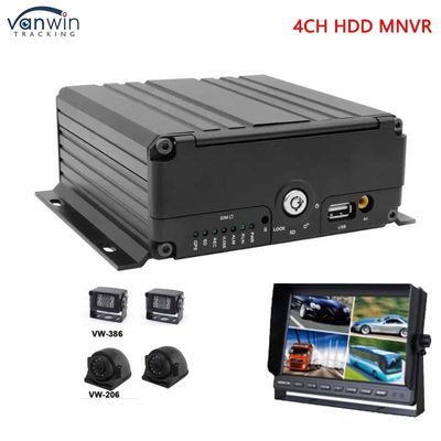 4CH 1080P AHD 3G 4G WIFI ve GPS SD HHD Mobil NVR Otobüs / Kamyon / Taksi için