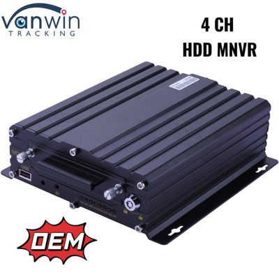4CH Sabit Disk Mobil NVR 1080P Araç İzleme Sistemi Filo Yönetimi İçin